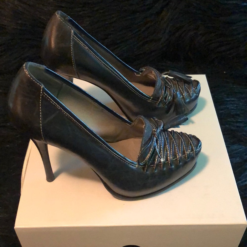 Dark Gray Pumps - image 2